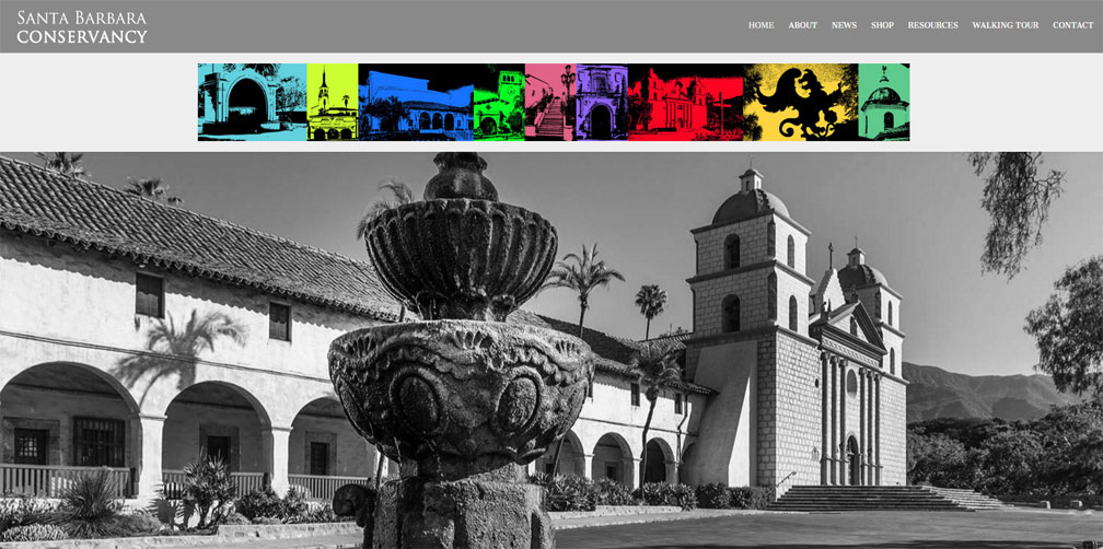 Santa Barbara Conservancy Website by Artemis Studios, Santa Barbara, CA